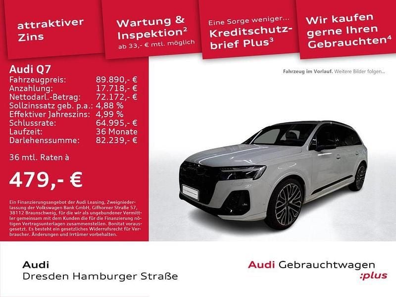 Weiß Gebraucht 2025 Audi Q7 S-Line SUV | 89.890 € (Superpreis) - Bild 1/3
