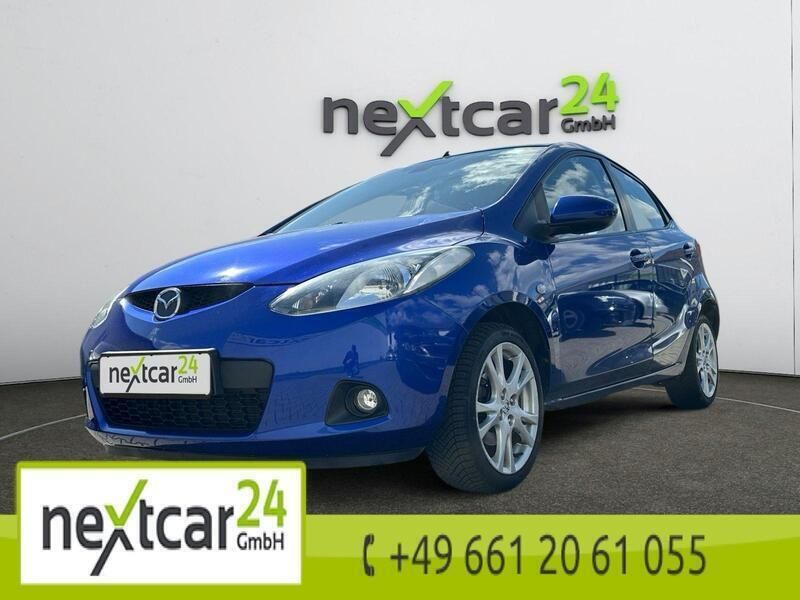 Blue metallic Gebraucht 2008 Mazda 2 Independence Kleinwagen | 3.990 € (Fairer Preis) - Bild 1/4