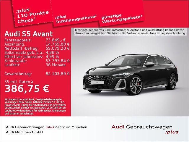 Schwarz Gebraucht 2024 Audi S5 Ambiente Kombi | 73.849 € (Fairer Preis) - Bild 1/2