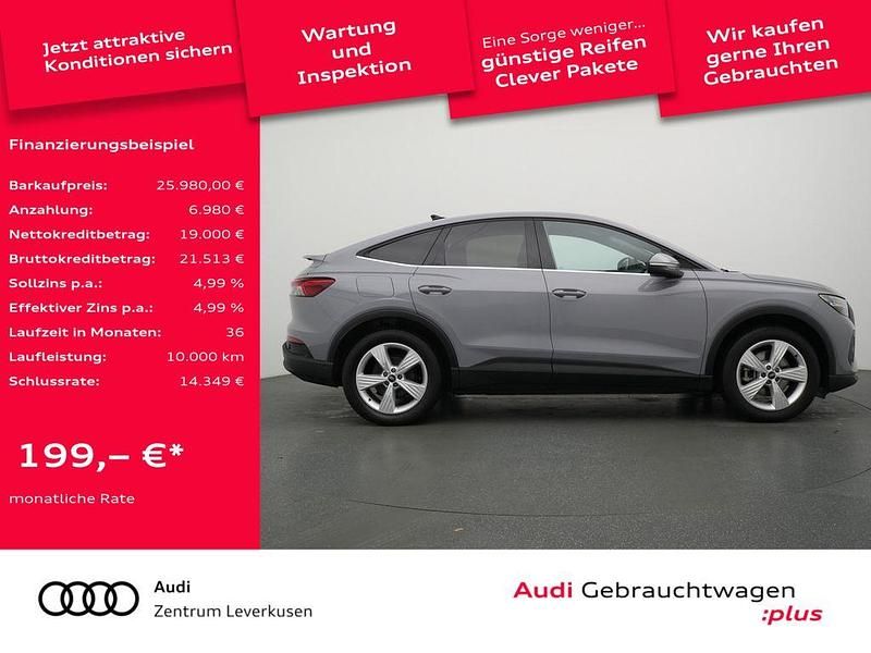 Gebraucht Audi Q4 Sportback e-tron Sport 125 kW (170 PS) 2022 Grau SUV