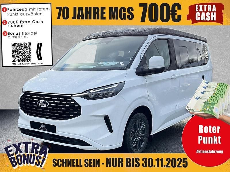 Frozen white Neu 2025 Ford Tourneo Custom Nugget Van | 60.990 € (Fairer Preis) - Bild 1/4