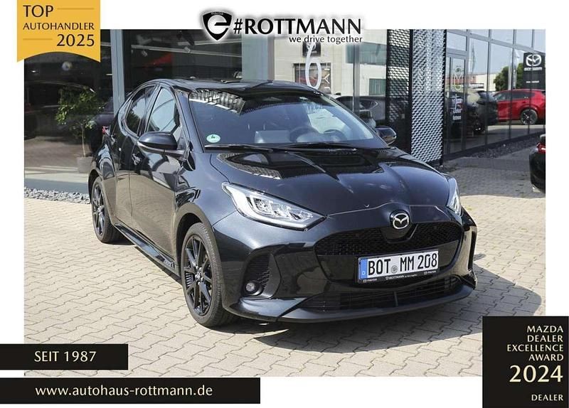 Schwarz (opera black metallic) Gebraucht 2025 Mazda 2 Homura-Line Kleinwagen | 25.670 € (Teuer) - Bild 1/4