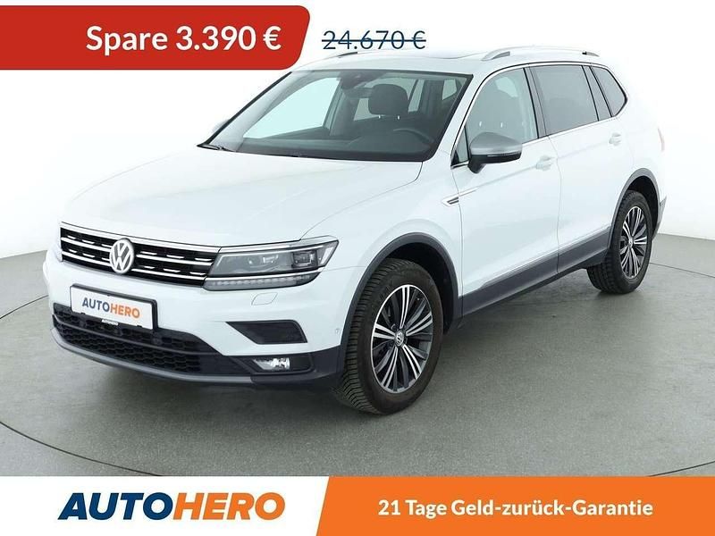 Pure white Gebraucht 2019 VW Tiguan Allspace Comfortline SUV | 21.280 € (Guter Preis) - Bild 1/3