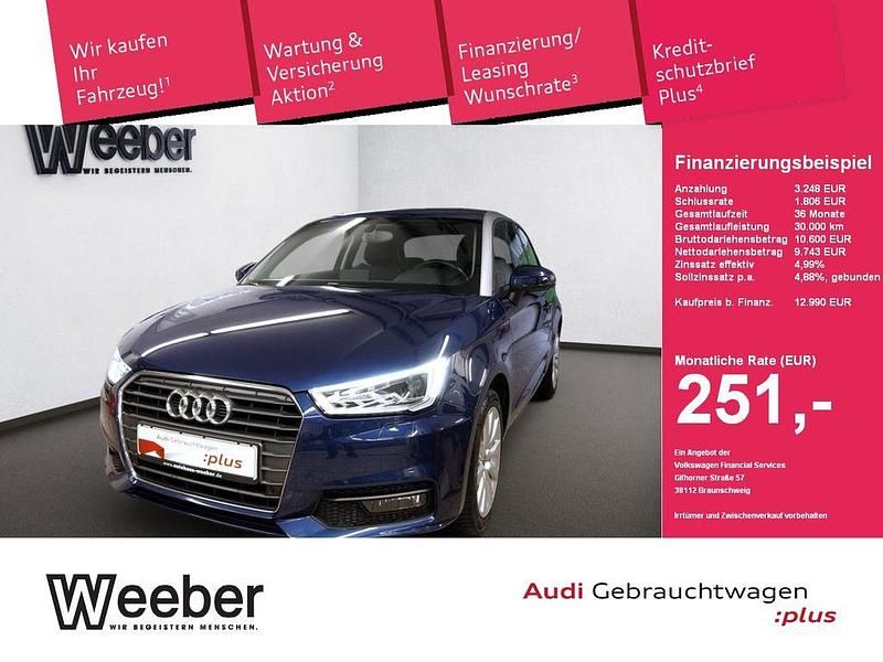 Scubablau (metallic) Gebraucht 2015 Audi A1 Sport Kleinwagen | 12.990 € (Fairer Preis) - Bild 1/4