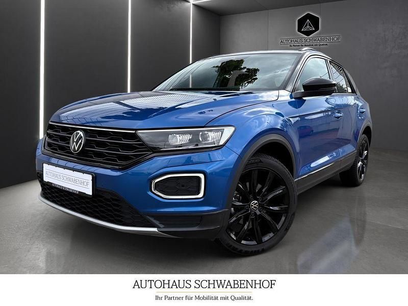 Ravennablau metallic Gebraucht 2021 VW T-Roc Style SUV | 18.190 € (Fairer Preis) - Bild 1/4