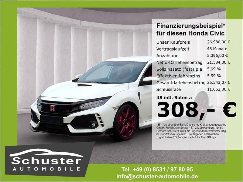 Weiss Gebraucht 2017 Honda Civic Type R GT Limousine | 26.980 € (Fairer Preis) - Bild 1/4