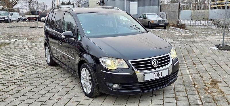 Gebraucht VW Touran Highline 140 PS (102 kW) 2008 Schwarz Van / Kleinbus