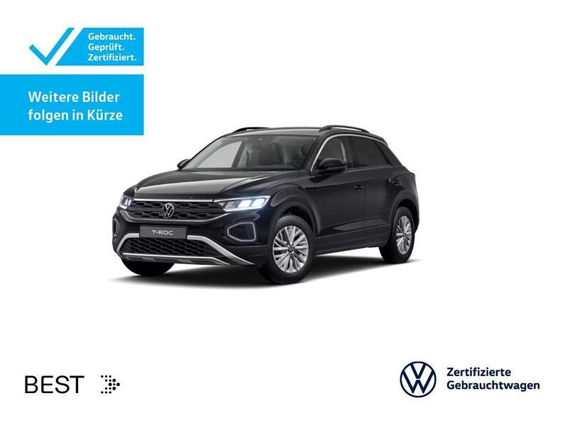 Schwarz Gebraucht 2024 VW T-Roc Life SUV | 20.999 € (Superpreis) - Bild 1/2
