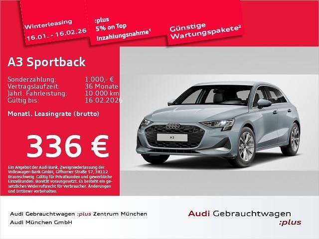 Pfeilgrau perleffekt Gebraucht 2025 Audi A3 Advanced Plus Limousine | 34.259 € (Guter Preis) - Bild 1/1