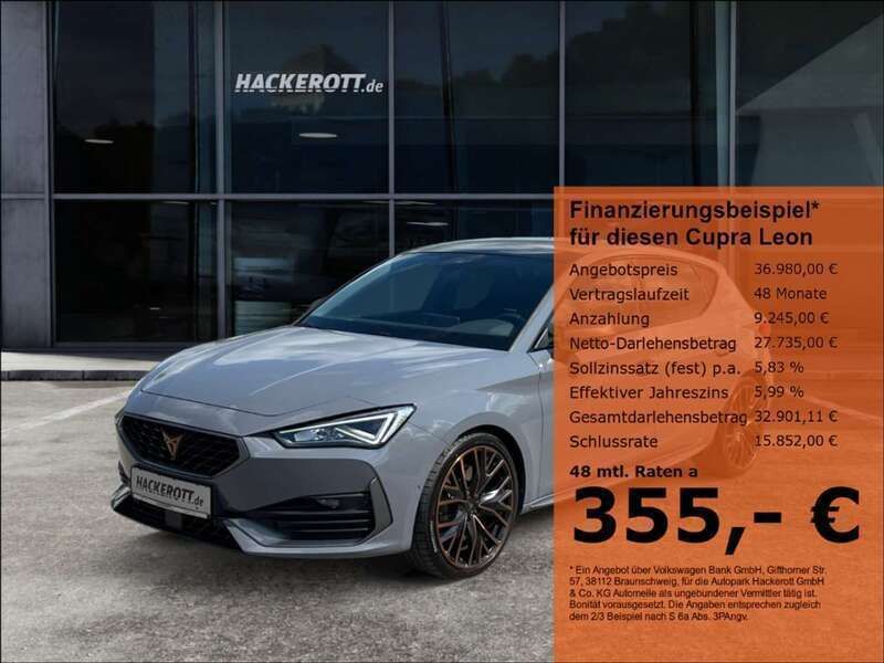 Grau Gebraucht 2023 Cupra Leon VZ Limousine | 36.980 € (Teuer) - Bild 1/4