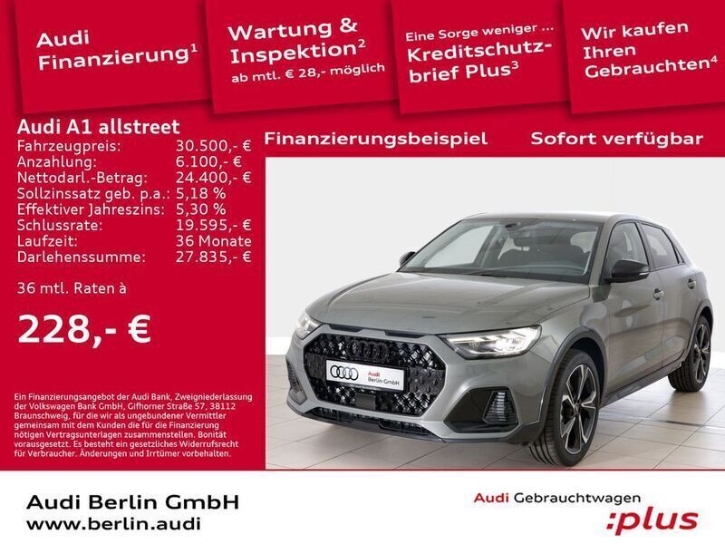 Chronosgrau metallic Gebraucht 2024 Audi A1 Ambiente Kleinwagen | 31.800 € (Etwas zu teuer) - Bild 1/3
