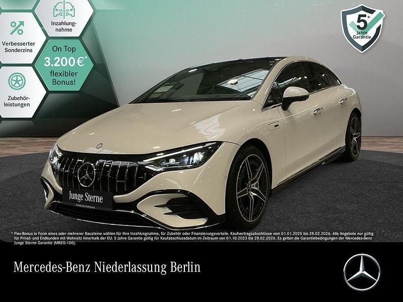 Weiß Gebraucht 2023 Mercedes EQE AMG 53 AMG Line Premium Plus Limousine | 64.590 € (Superpreis) - Bild 1/3
