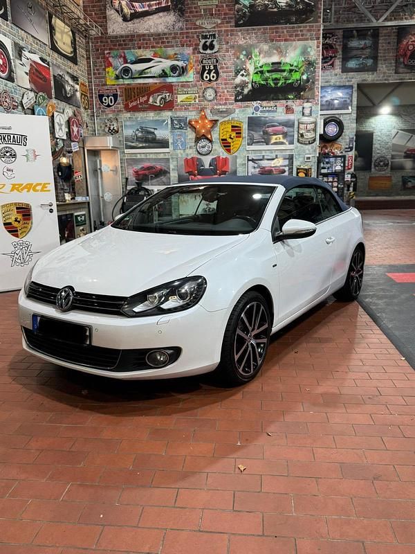 Weiß Gebraucht 2014 VW Golf Cabriolet Cabrio | 10.990 € (Fairer Preis) - Bild 1/4