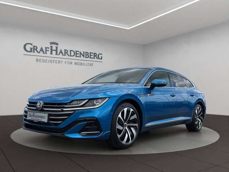 Eisvogelblau metallic Gebraucht 2023 VW Arteon R-line Kombi | 37.390 € (Fairer Preis) - Bild 1/4