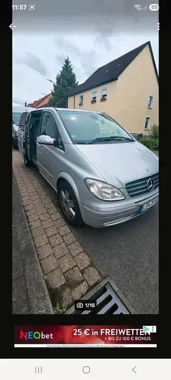 Gebraucht Mercedes Viano 204 PS (150 kW) 2007 Silber Van / Kleinbus