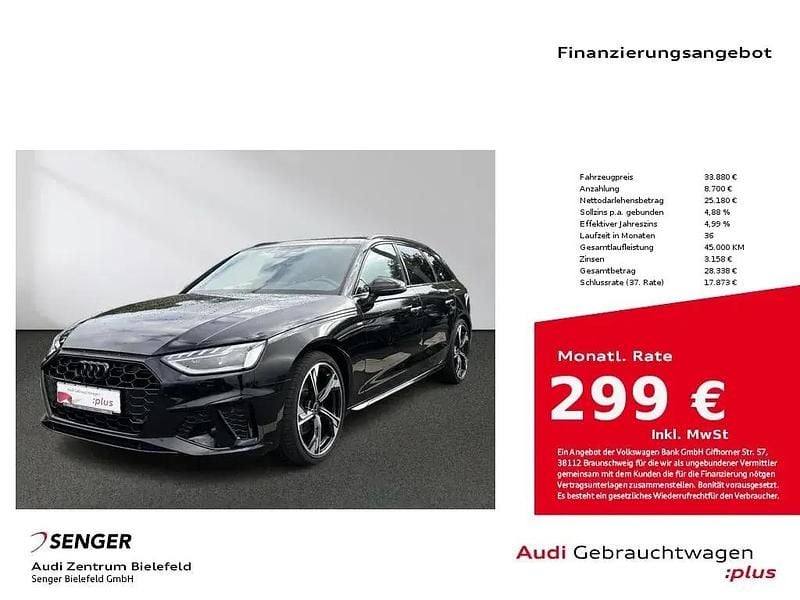 Schwarz Gebraucht 2023 Audi A4 S-Line Kombi | 33.880 € (Fairer Preis) - Bild 1/1