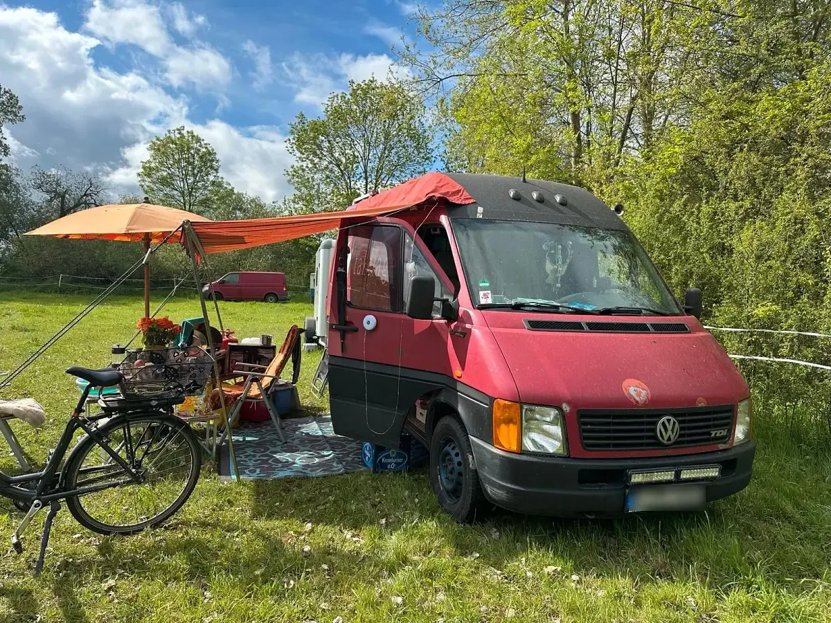 Gebraucht VW LT 110 PS (80 kW) 2001 Rot Van / Kleinbus