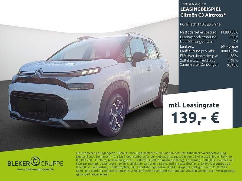 Gebraucht Citroën C3 Aircross Shine 110 PS (80 kW) 2023 Weiß SUV