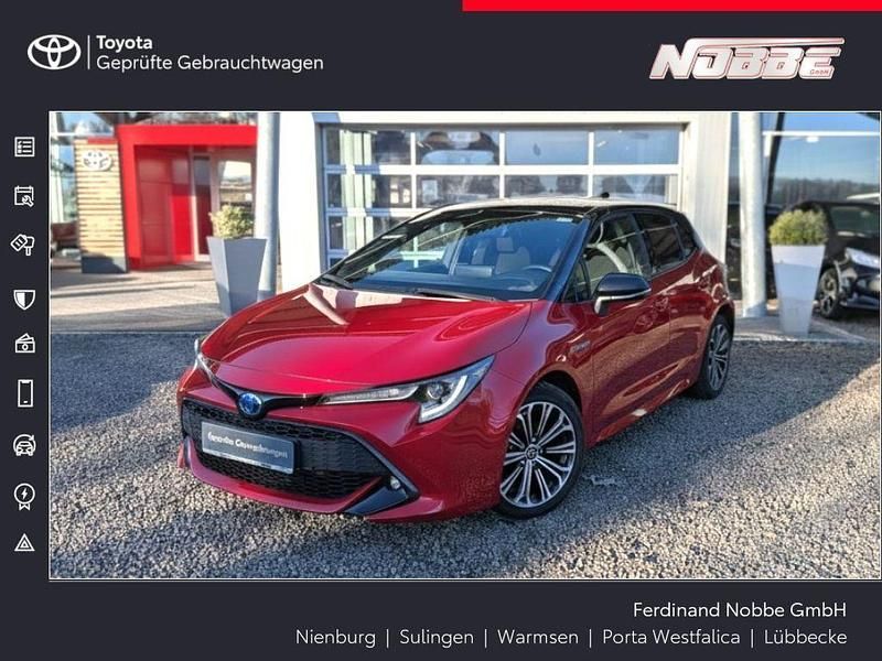 Karminarot/schwarz Gebraucht 2019 Toyota Corolla Team Limousine | 17.980 € (Guter Preis) - Bild 1/4