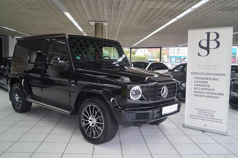 Obsidianschwarz metallic Gebraucht 2021 Mercedes G500 AMG line SUV | 131.900 € (Fairer Preis) - Bild 1/4