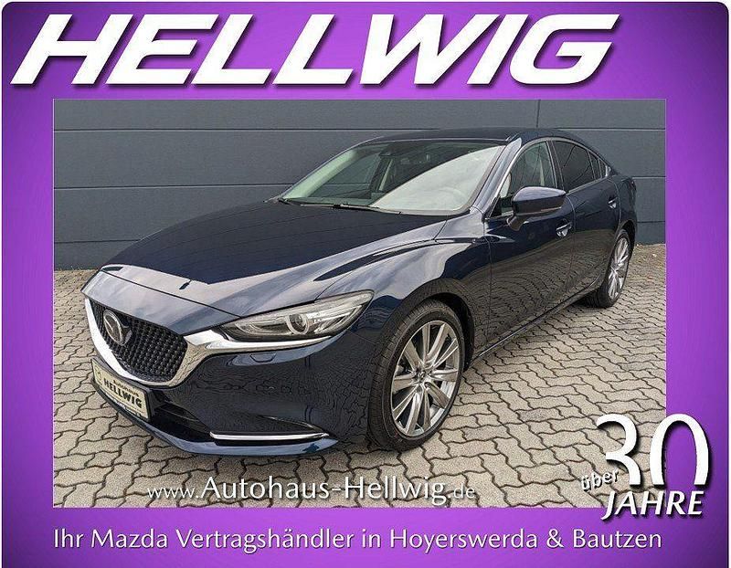 Blau Gebraucht 2024 Mazda 6 Exclusive Limousine | 27.980 € (Superpreis) - Bild 1/3