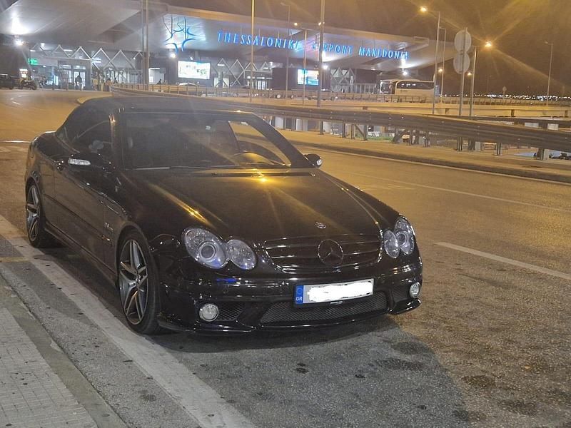 Schwarz Gebraucht 2005 Mercedes CLK200 AMG Cabrio | 12.550 € - Bild 1/4