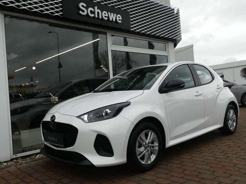 Weiß (lunar white) Neu 2025 Mazda 2 Center-Line Kleinwagen | 20.410 € (Superpreis) - Bild 1/4