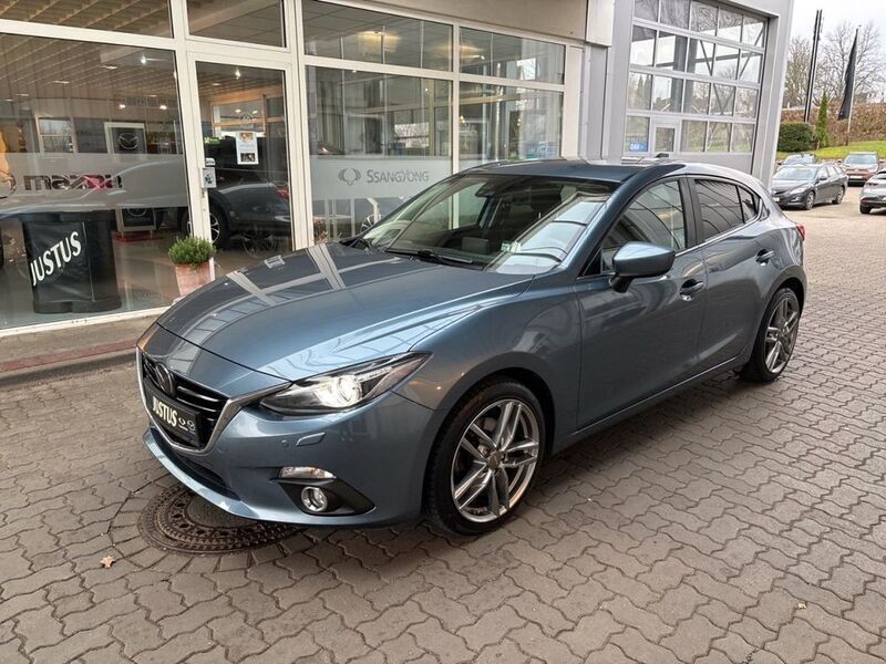 Blue reflex (metallic) Gebraucht 2014 Mazda 3 Limousine | 12.990 € (Teuer) - Bild 1/4