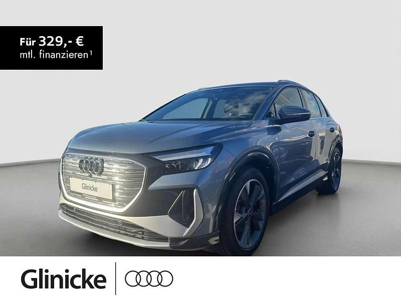 Geysirblau metallic Gebraucht 2022 Audi Q4 e-tron S-Line SUV | 25.970 € (Superpreis) - Bild 1/2