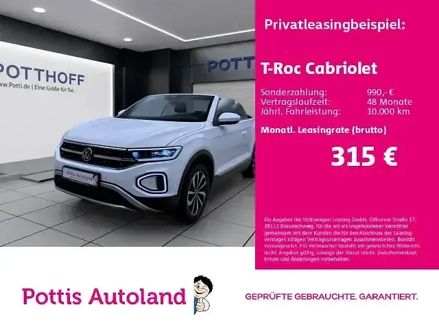 Gebraucht VW T-Roc Cabriolet Style 110 PS (80 kW) 2022 Cabrio