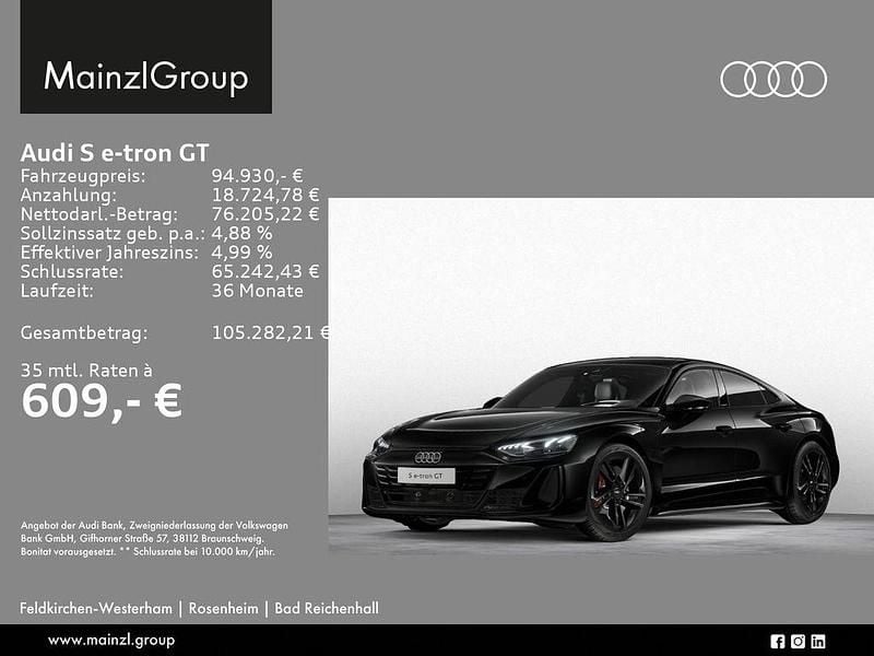 Gebraucht Audi e-tron GT quattro Sport 435 kW (592 PS) 2025 Schwarz Limousine