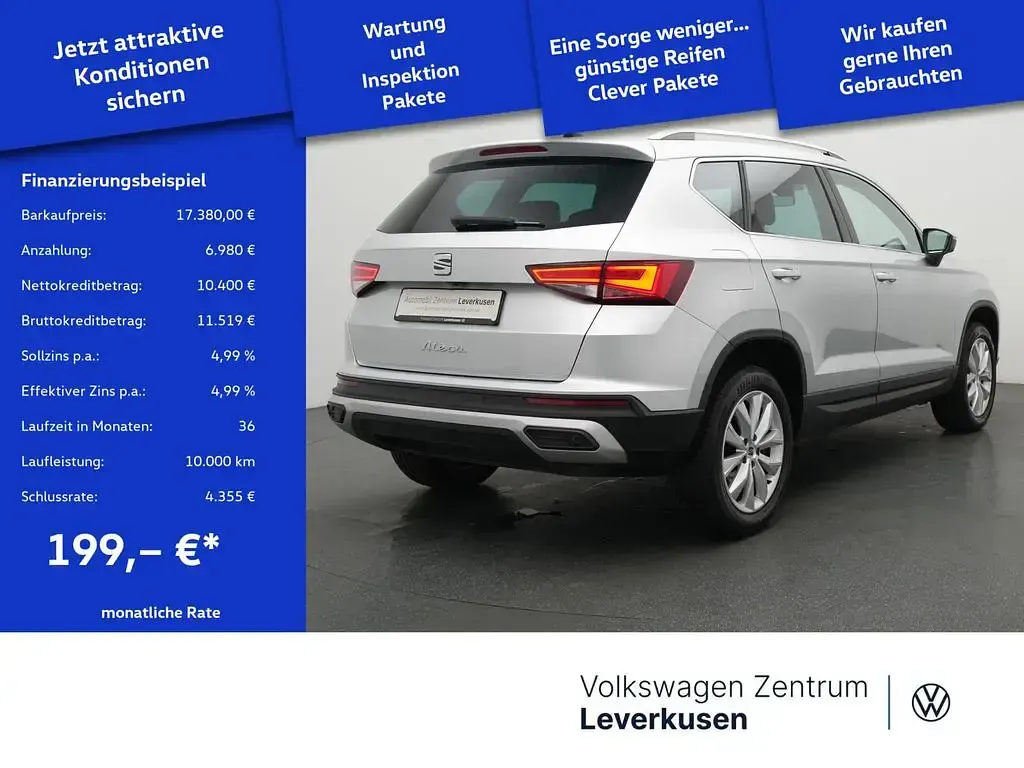 Gebraucht Seat Ateca Style 150 PS (110 kW) 2023 Silber / reflex silber (metallic) SUV