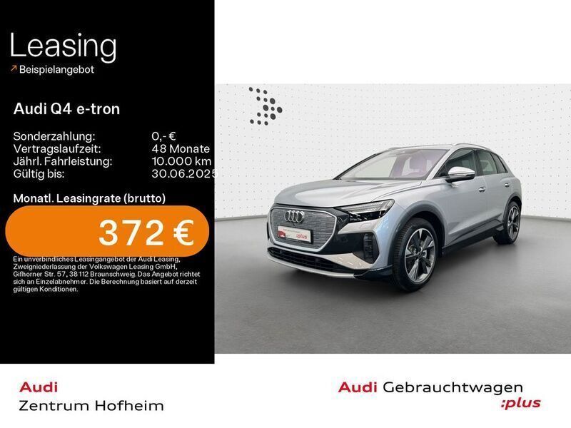 Florettsilber metallic Gebraucht 2024 Audi Q4 e-tron Advanced SUV | 42.490 € - Bild 1/4