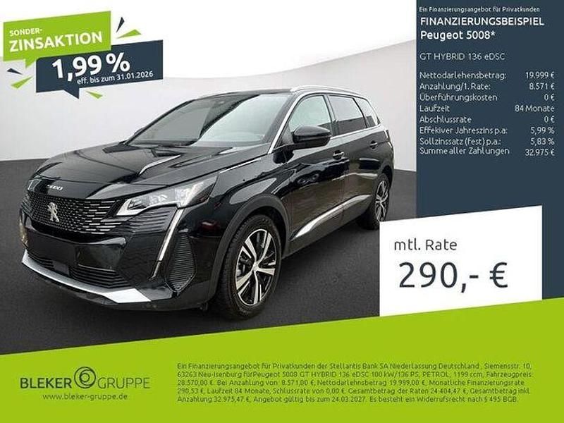 Gebraucht Peugeot 5008 GT 130 PS (95 kW) 2024 Schwarz SUV