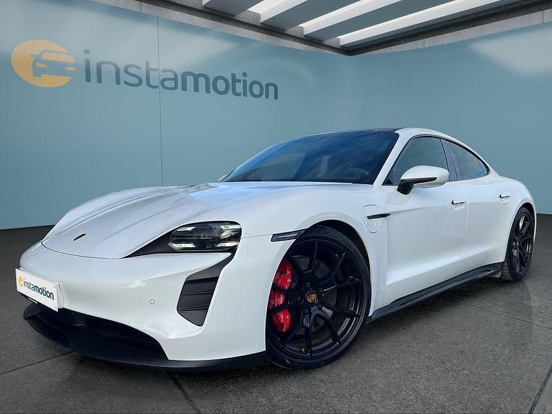 Weiß Gebraucht 2022 Porsche Taycan GTS Limousine | 76.599 € (Fairer Preis) - Bild 1/4