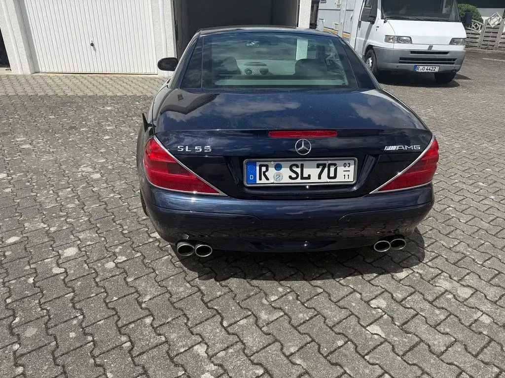 Gebraucht Mercedes SL500 306 PS (225 kW) 2003 Blau Cabrio