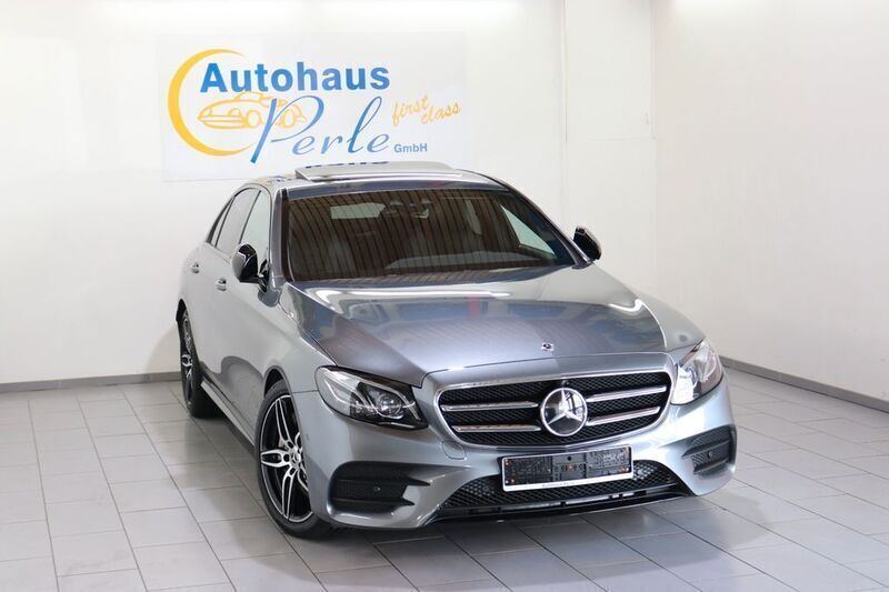 Selenitgrau met. Gebraucht 2019 Mercedes E350 AMG line Limousine | 38.990 € (Fairer Preis) - Bild 1/4