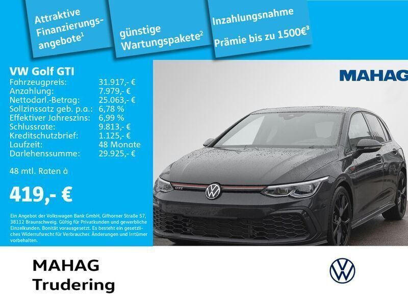 Grau Gebraucht 2023 VW Golf VIII GTI Limousine | 31.917 € (Guter Preis) - Bild 1/2
