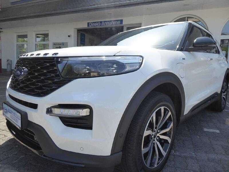 Starweiß metallic Gebraucht 2024 Ford Explorer ST-Line SUV | 58.990 € (Superpreis) - Bild 1/4