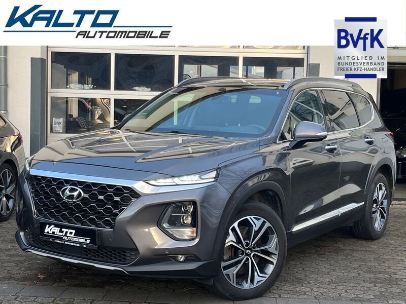 Grau Gebraucht 2019 Hyundai Santa Fe Premium SUV | 23.950 € (Fairer Preis) - Bild 1/4