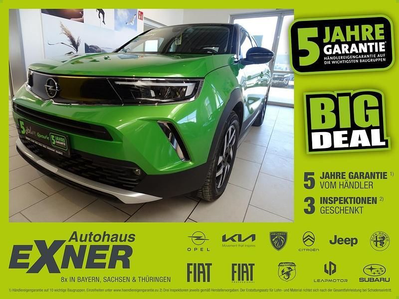 Matcha green / dach schwarz Gebraucht 2022 Opel Mokka-e Elegance SUV | 13.490 € (Superpreis) - Bild 1/4