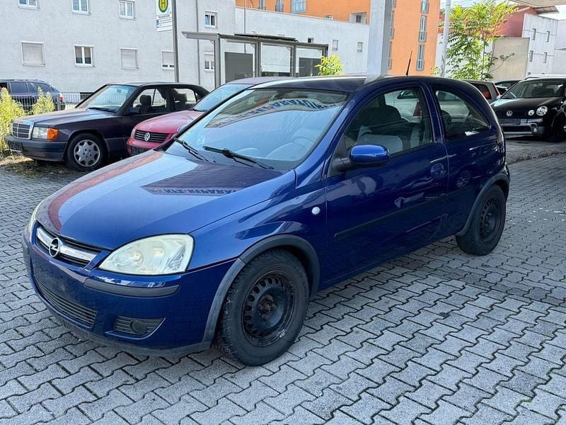 Ultrablau mi2 Gebraucht 2003 Opel Corsa Enjoy Kleinwagen | 999 € (Guter Preis) - Bild 1/4