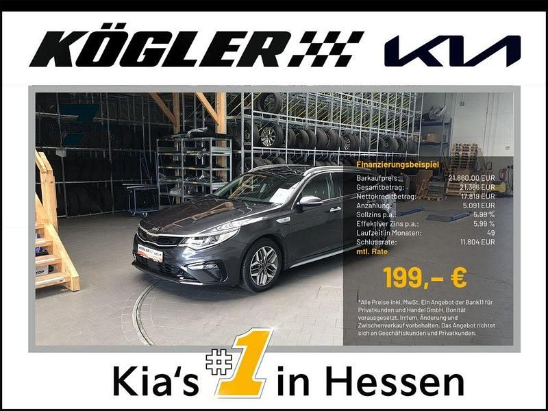 Grau Gebraucht 2021 Kia Optima Hybrid 3 Limousine | 21.860 € (Fairer Preis) - Bild 1/4