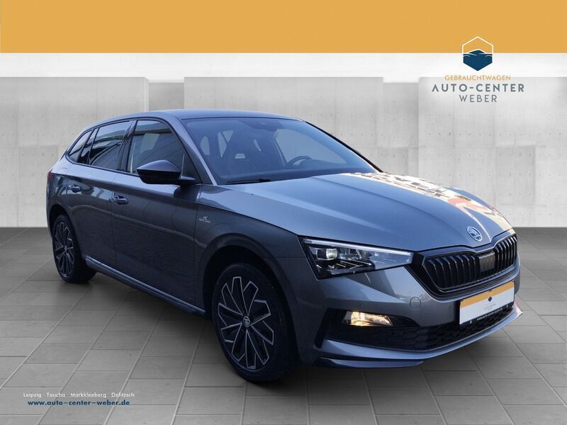 Graphitegrau (metallic) Gebraucht 2024 Skoda Scala Monte Carlo Kleinwagen | 27.881 € (Teuer) - Bild 1/4