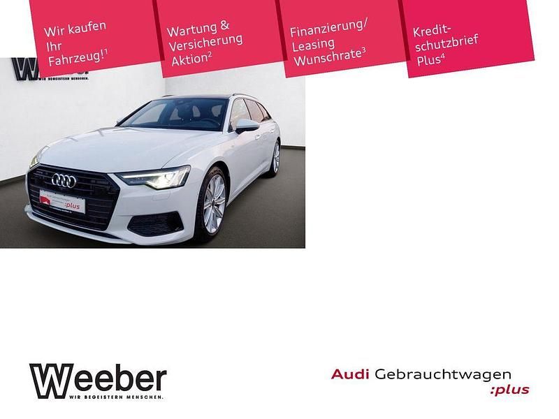 Gletscherweiß (metallic) Gebraucht 2021 Audi A6 S-Line Kombi | 35.890 € (Fairer Preis) - Bild 1/4