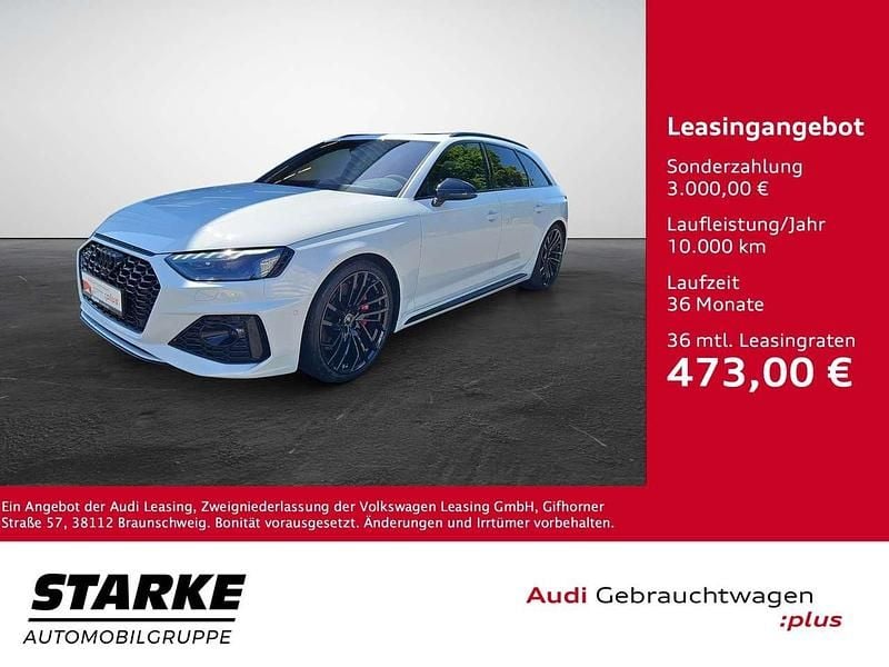 Gletscherweiß metallic Gebraucht 2024 Audi RS4 Ambiente Kombi | 74.890 € (Guter Preis) - Bild 1/3
