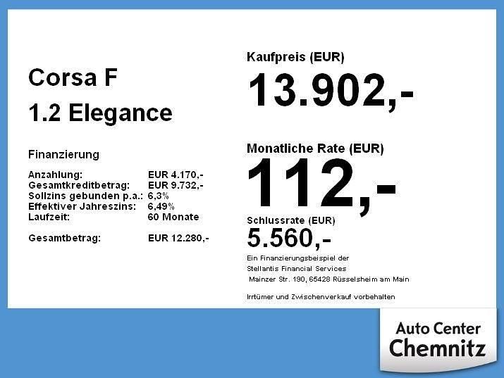 Schwarz Gebraucht 2022 Opel Corsa Elegance Kleinwagen | 13.902 € (Fairer Preis) - Bild 1/1