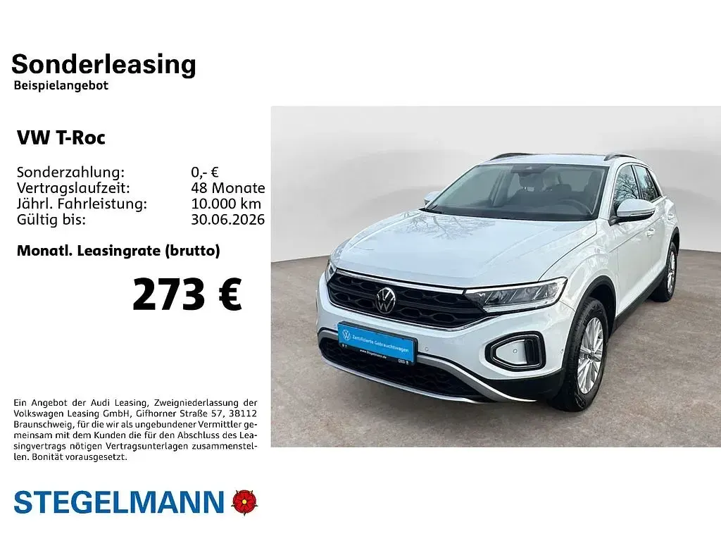 Gebraucht VW T-Roc Life 150 PS (110 kW) 2022 Weiß SUV