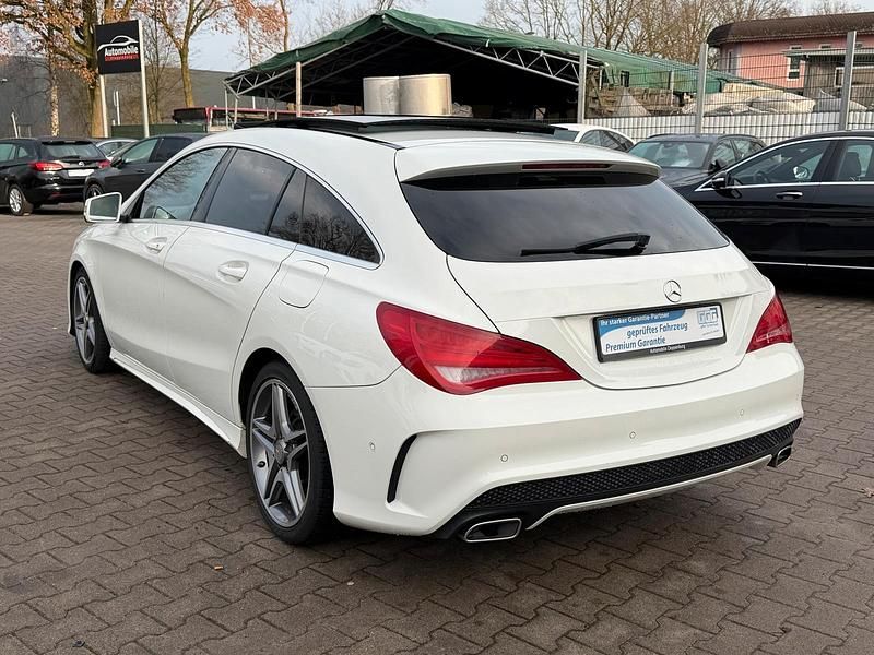 Gebraucht Mercedes CLA180 Shooting Brake AMG line 122 PS (89 kW) 2015 Calcitweiss  unilack Kombi