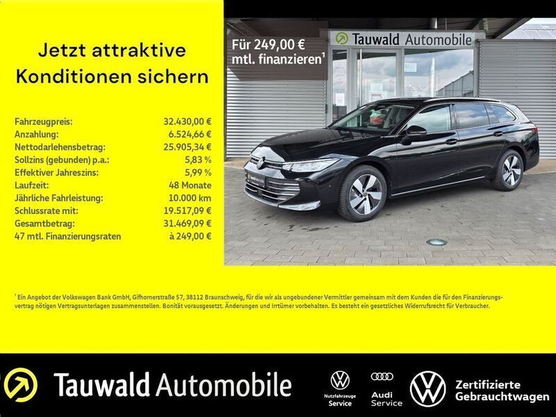 Schwarz Gebraucht 2024 VW Passat Business Kombi | 32.430 € (Fairer Preis) - Bild 1/4